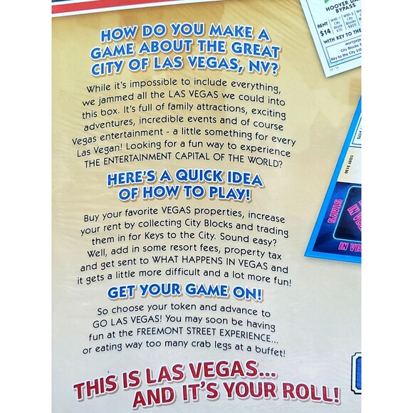 NEW SEALED LAS VEGASOPOLY VEGAS BOARD GAME GREAT FOR ANY COLLECTION - Picture 4 of 6